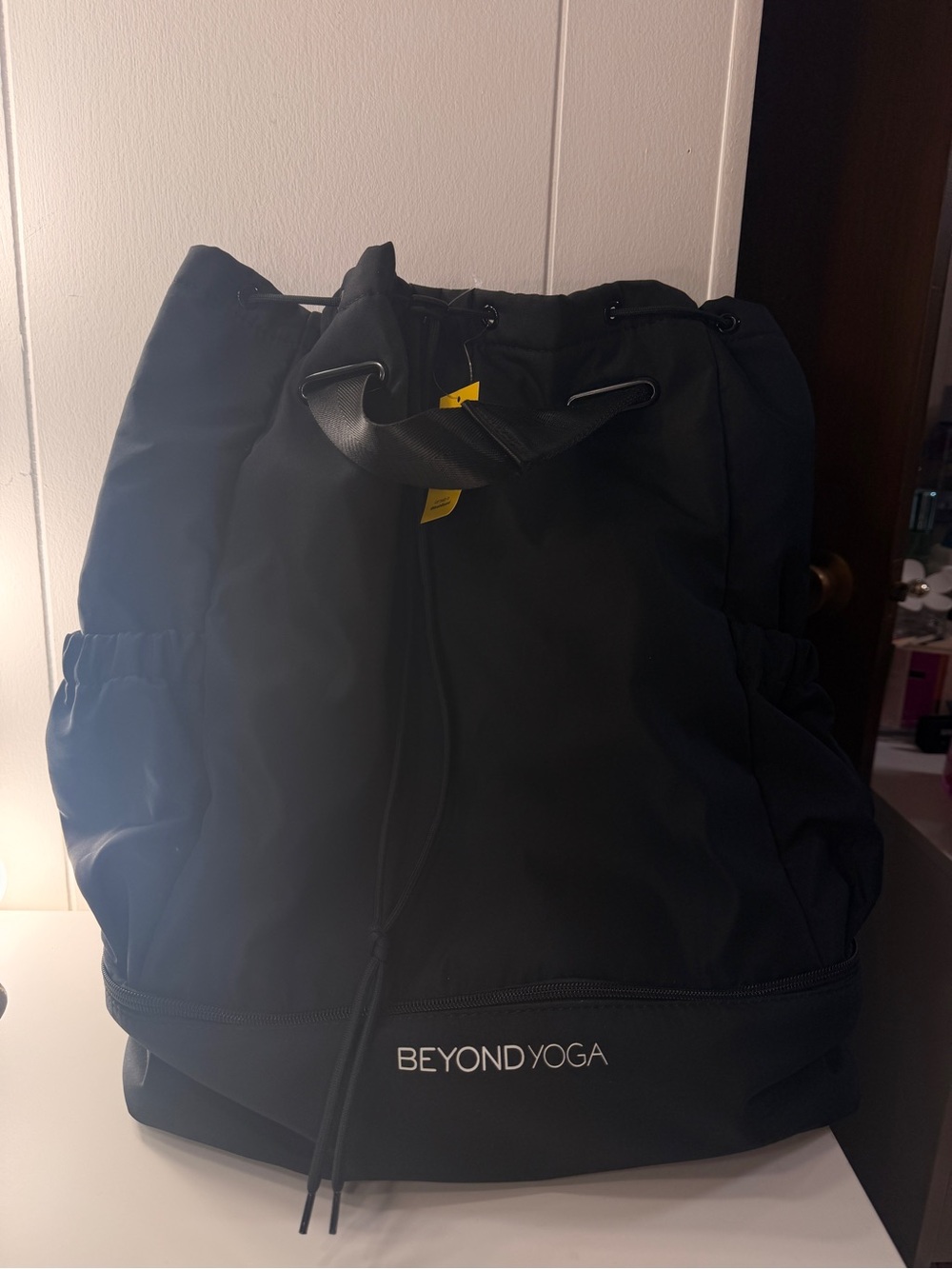 Beyond Yoga Black Drawstring Backpack